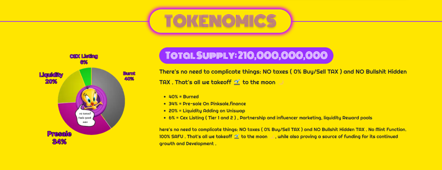 TWEETY-Tokenomics